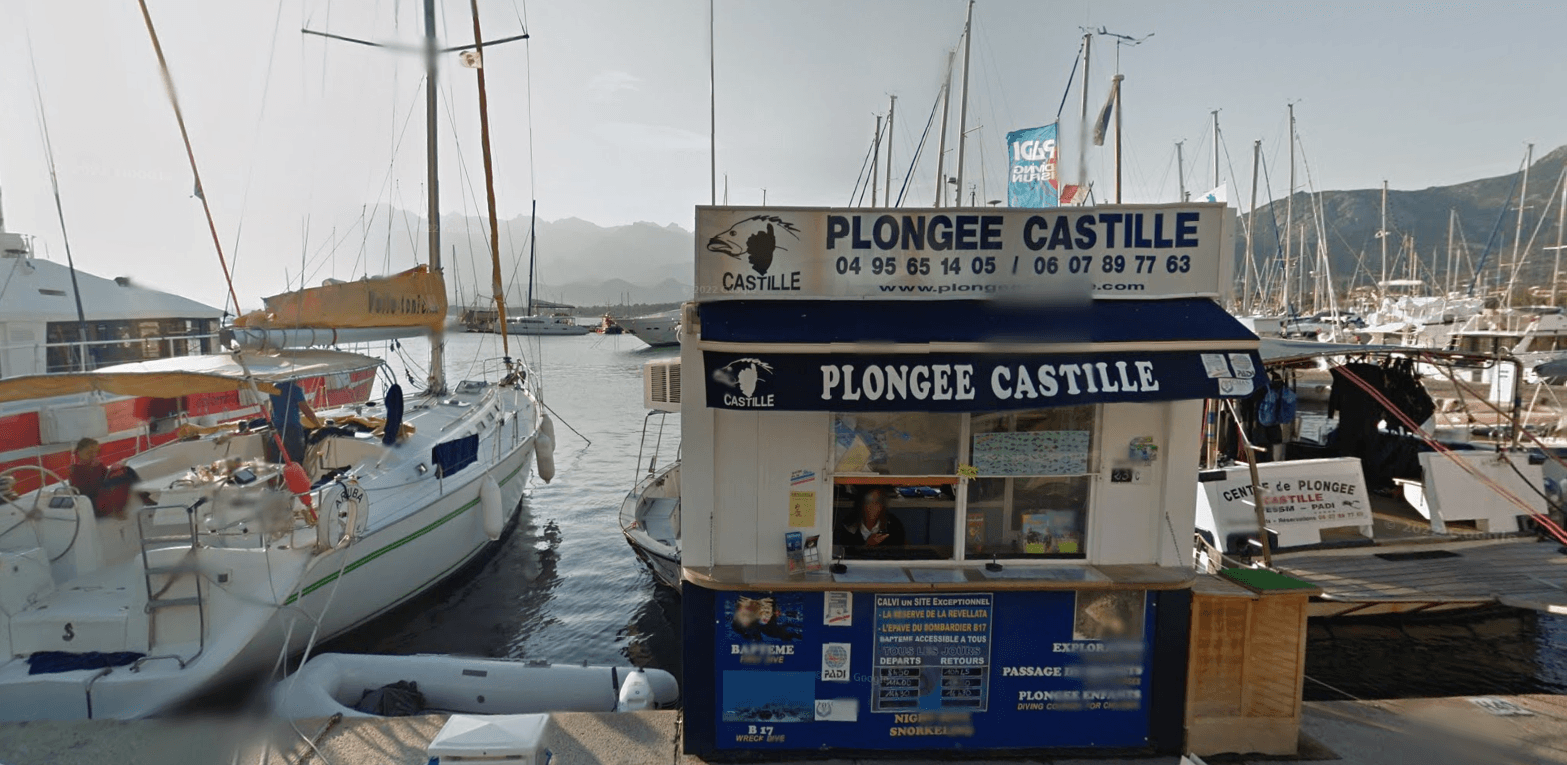 Centre de plongée Plongée Castille à Calvi